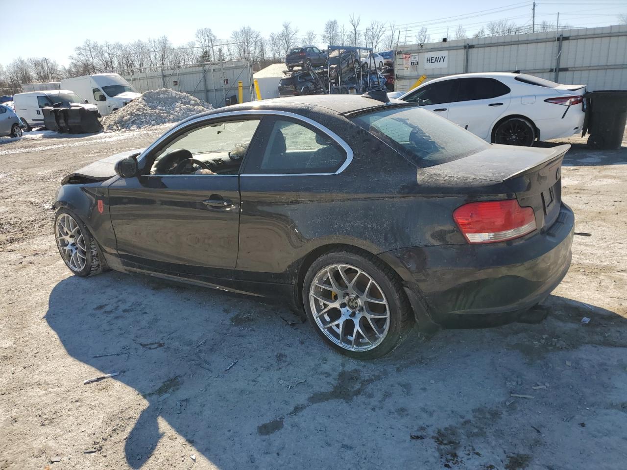 2011 BMW 1er VIN WBAUP7C5XBVK78937 Copart auction photo, front end / side damage thumbnail 2