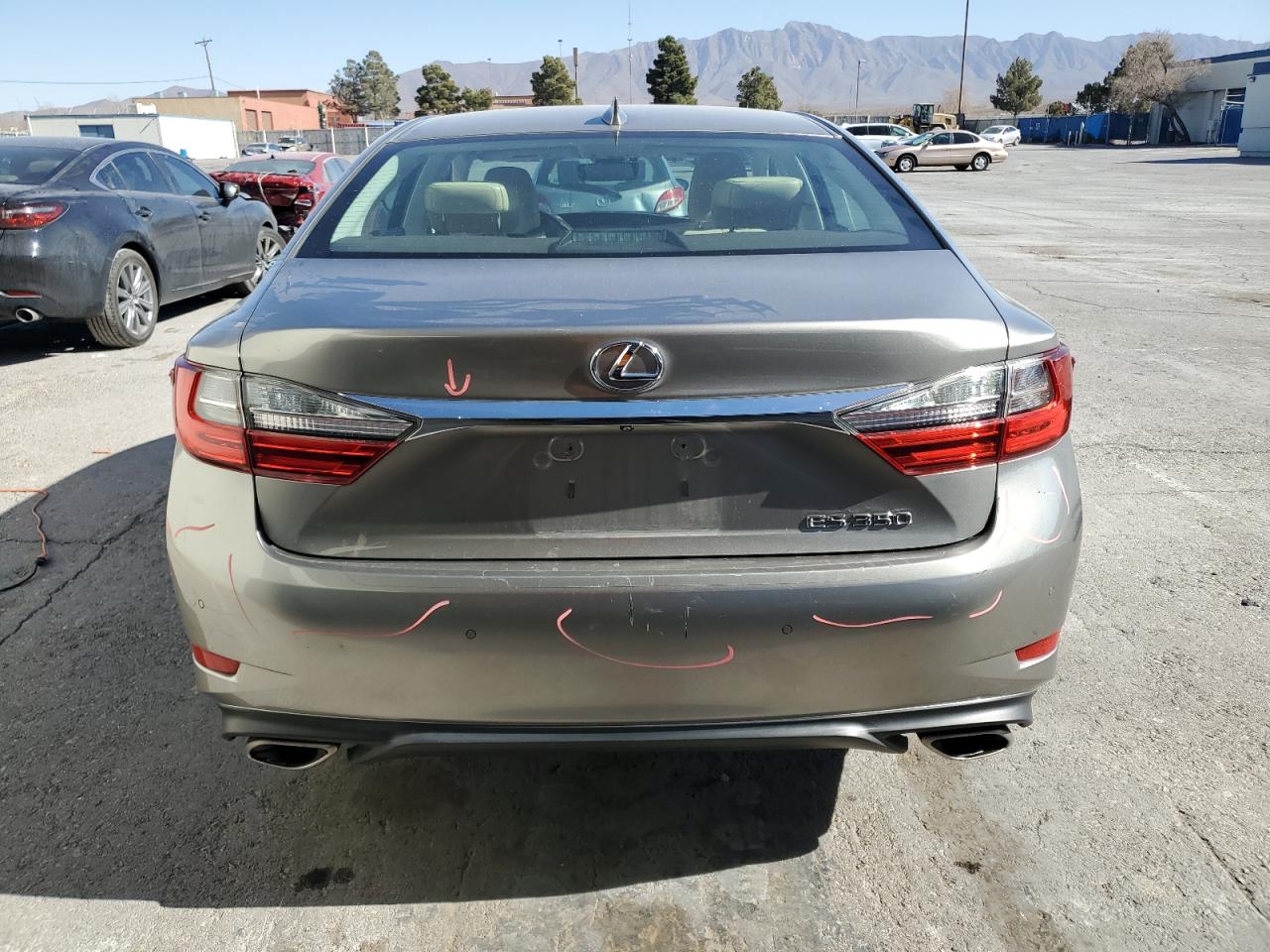 2016 Lexus ES VIN 58ABK1GG3GU011402 Copart auction photo, front end / side damage thumbnail 6