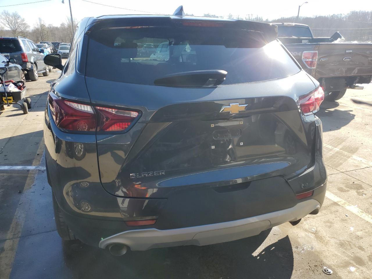 2021 Chevrolet Blazer VIN 3GNKBCRS0MS582633 Copart auction photo, rear end / side damage thumbnail 6