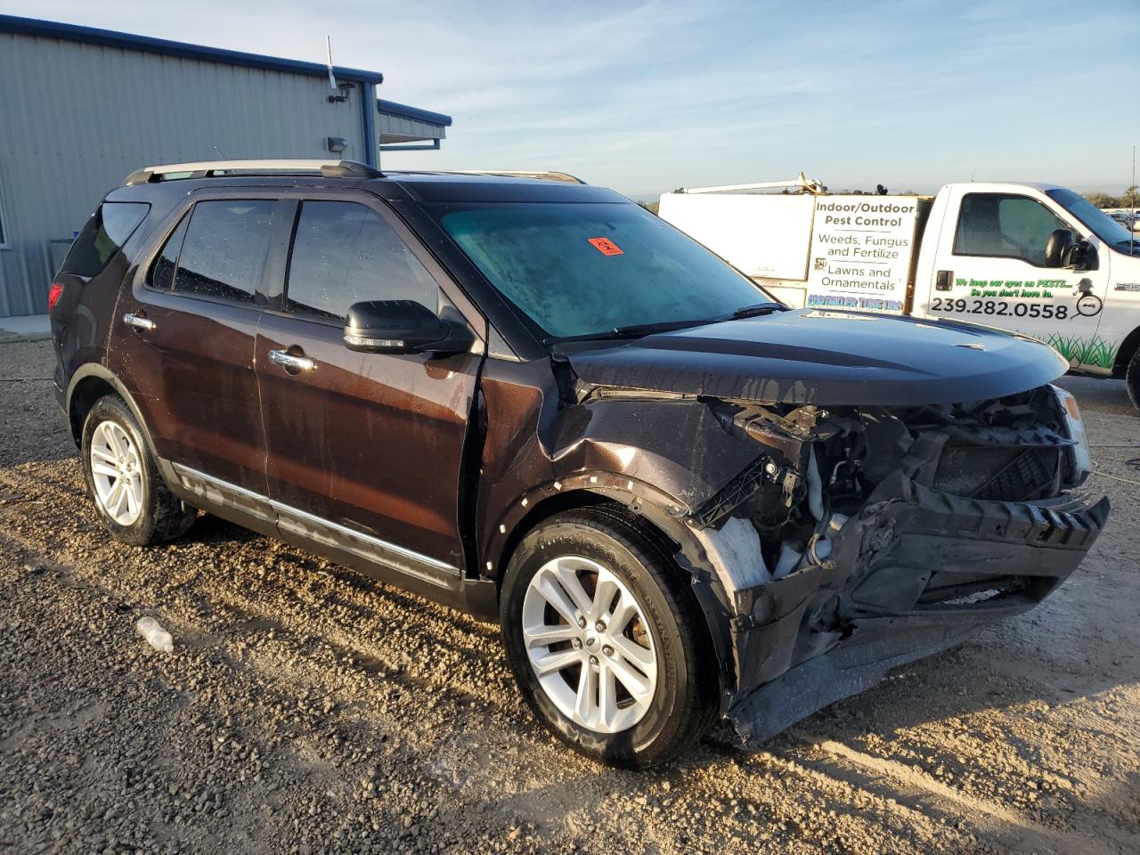 2013 Ford Explorer VIN 1FM5K7D81DGB56436 Copart auction photo, biohazard/chemical / front end damage thumbnail 4