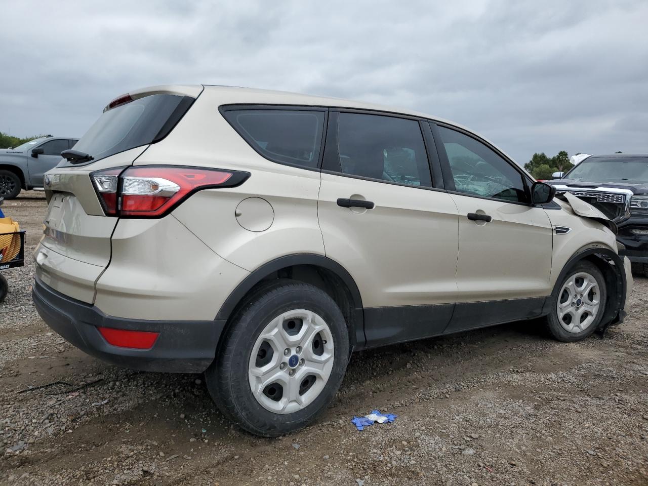 2018 Ford Escape VIN 1FMCU0F73JUB55816 Copart auction photo, front end / undercarriage damage thumbnail 3