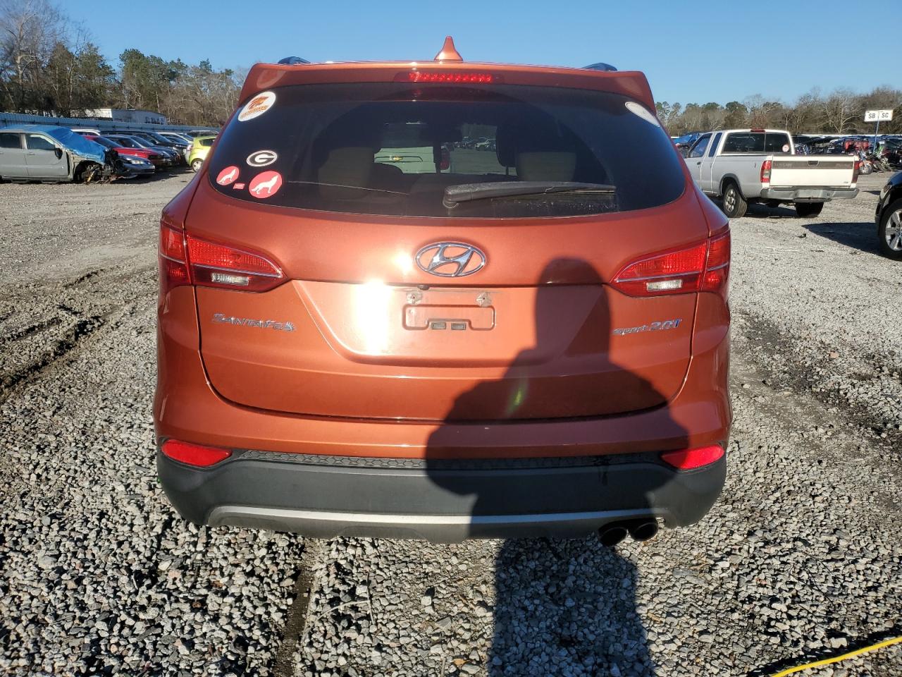 2014 Hyundai Santa Fe VIN 5XYZU3LA2EG183632 Copart auction photo, front end damage thumbnail 6