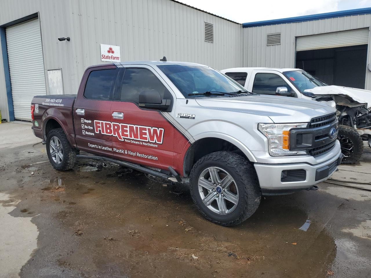 2019 Ford F-150 VIN 1FTEW1E54KKF22314 Copart auction photo, side / rear end damage thumbnail 4