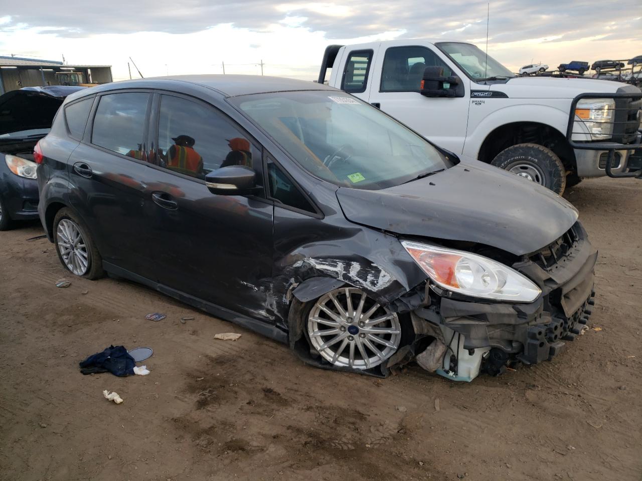 2015 Ford C-MAX VIN 1FADP5AU7FL112089 Copart auction photo, all over damage thumbnail 4