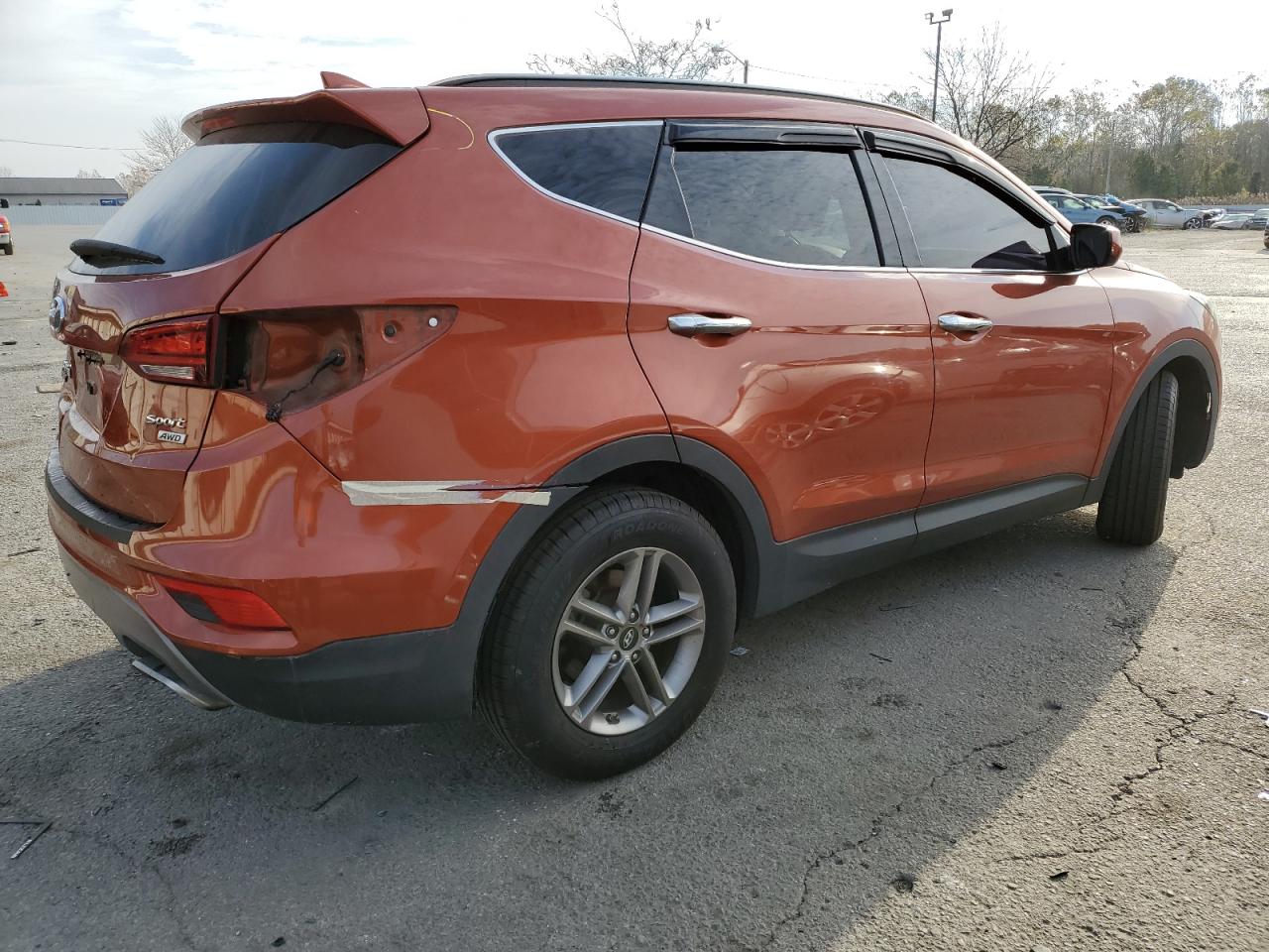 2017 Hyundai Santa Fe VIN 5XYZUDLB4HG462969 Copart auction photo, rear end damage thumbnail 3