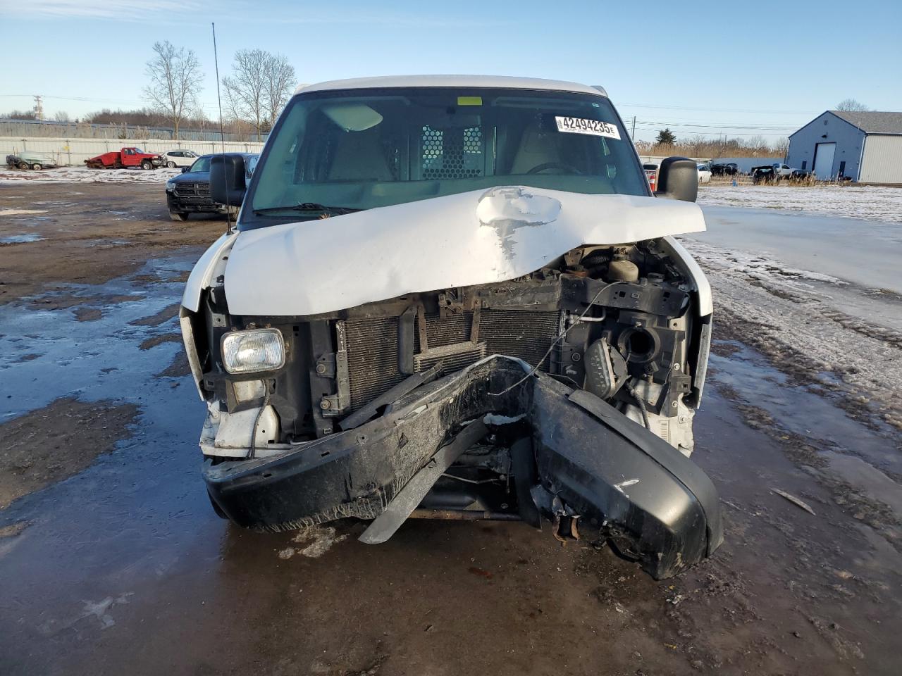 2017 Chevrolet Express VIN 1GCWGBFF7H1223106 Copart auction photo, front end damage thumbnail 5