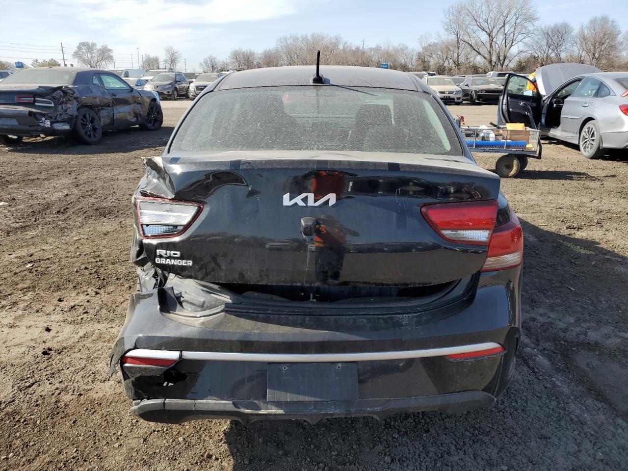 2022 KIA Rio VIN 3KPA24AD3NE501857 Copart auction photo, rear end damage thumbnail 6