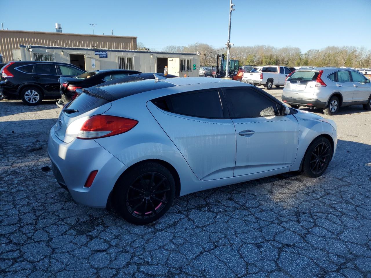2014 Hyundai Veloster VIN KMHTC6ADXEU218175 Copart auction photo, front end damage thumbnail 3