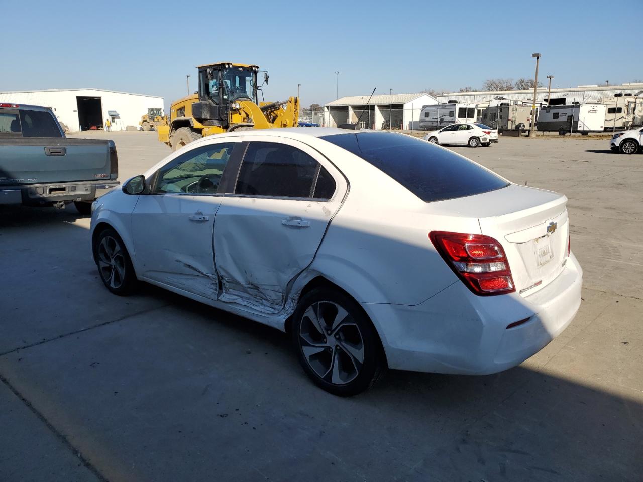 2017 Chevrolet Sonic VIN 1G1JF5SB8H4139983 Copart auction photo, side damage thumbnail 2