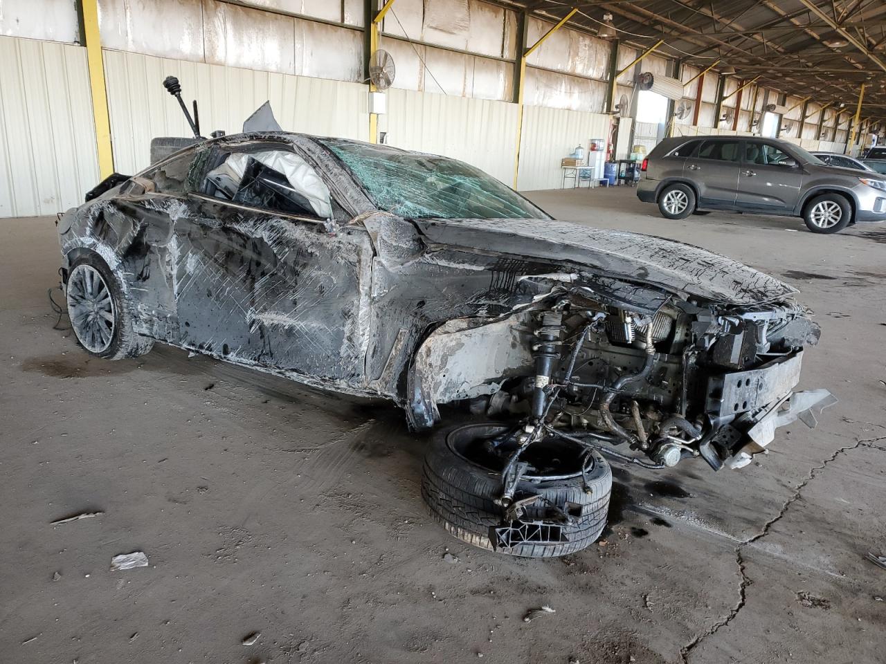 2017 Infiniti Q60 VIN JN1EV7EK0HM364114 Copart auction photo, all over damage thumbnail 4