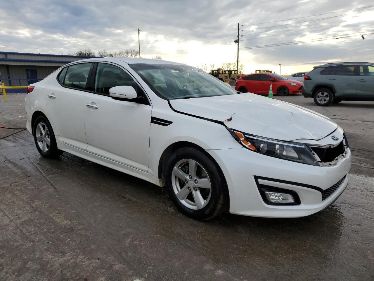 2015 KIA Optima VIN KNAGM4A78F5608573 Copart auction photo, front end / minor dent/scratches damage thumbnail 4
