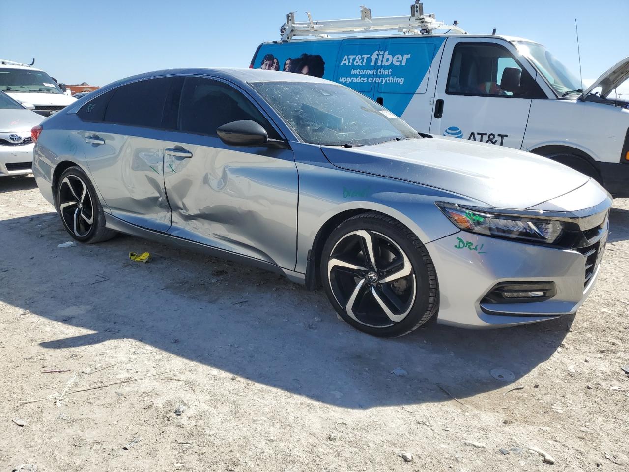 2018 Honda Accord VIN 1HGCV1F3XJA260859 Copart auction photo, side damage thumbnail 4