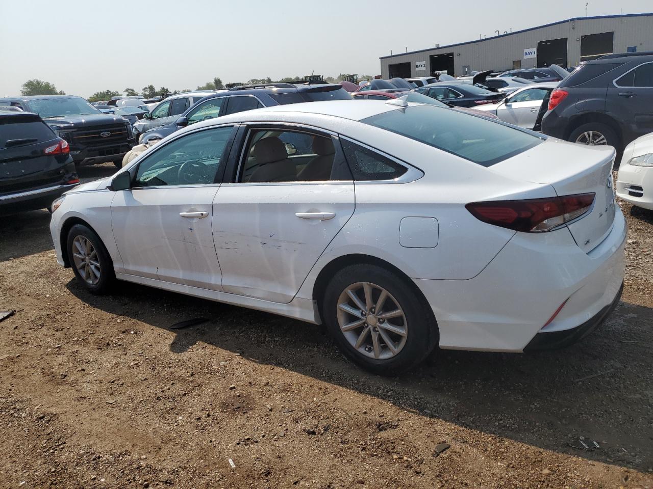 2018 Hyundai Sonata VIN 5NPE24AF0JH652969 Copart auction photo, all over damage thumbnail 2