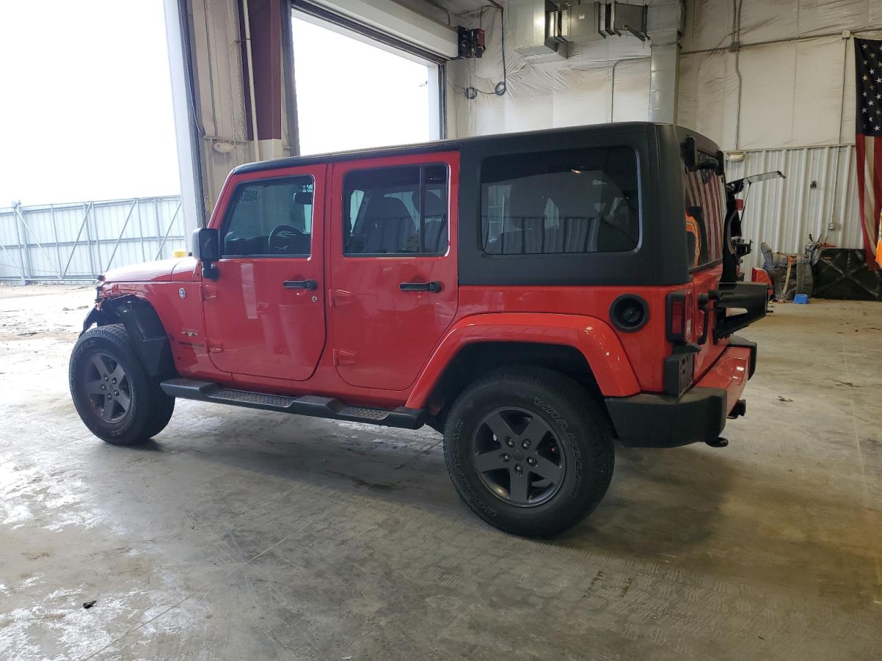 2016 Jeep Wrangler VIN 1C4BJWEG3GL170540 Copart auction photo, undercarriage / front end damage thumbnail 2