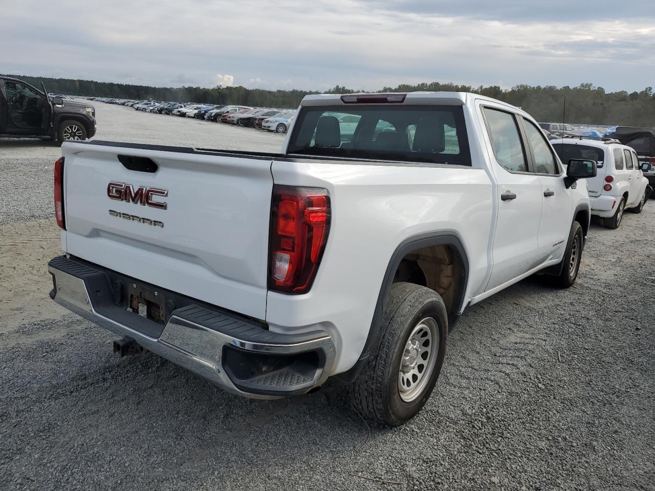 2020 GMC Sierra VIN 1GTP8AEH1LZ203345 Copart auction photo, side damage thumbnail 3