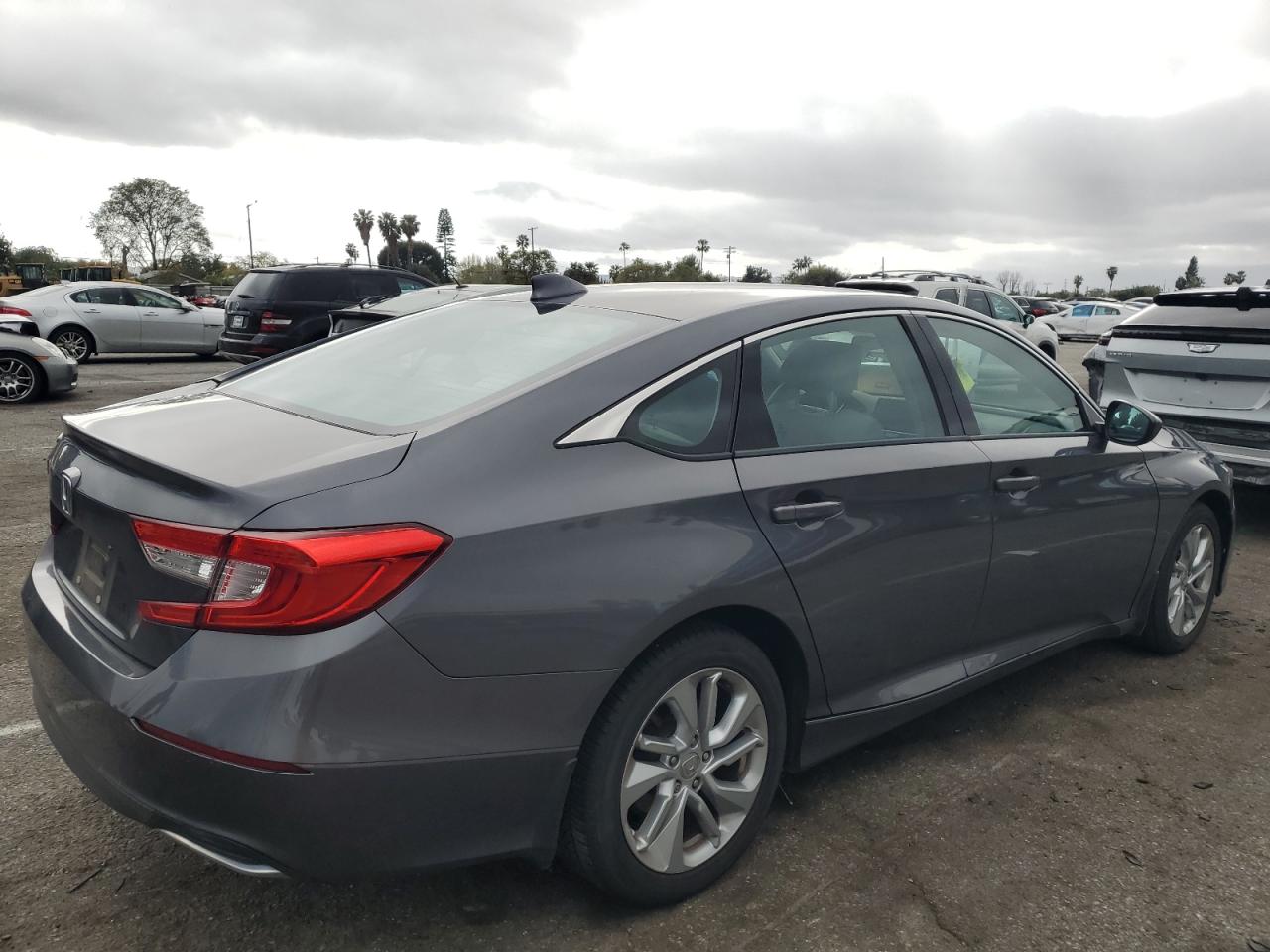 2018 Honda Accord VIN 1HGCV1F12JA071489 Copart auction photo, side damage thumbnail 3