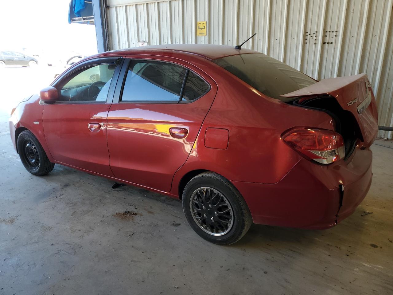 2017 Mitsubishi Mirage VIN ML32F3FJ7HH004782 Copart auction photo, rear end / hail damage thumbnail 2