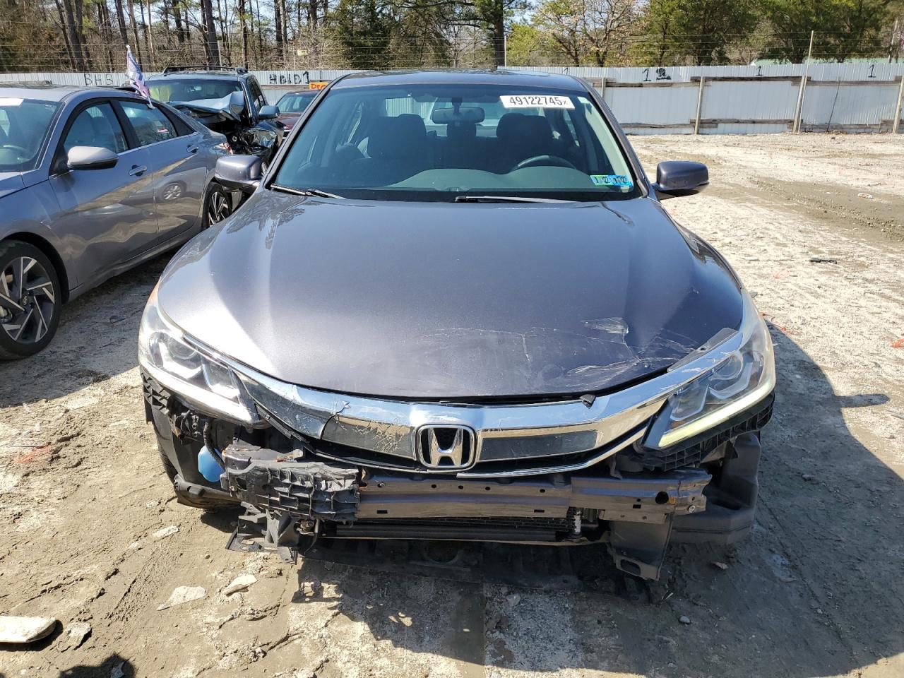 2017 Honda Accord VIN 1HGCR2F7XHA256818 Copart auction photo, front end damage thumbnail 5