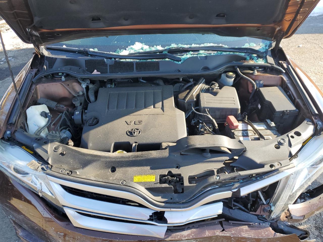 2014 Toyota Venza VIN 4T3BK3BB3EU104360 Copart auction photo, front end damage thumbnail 11