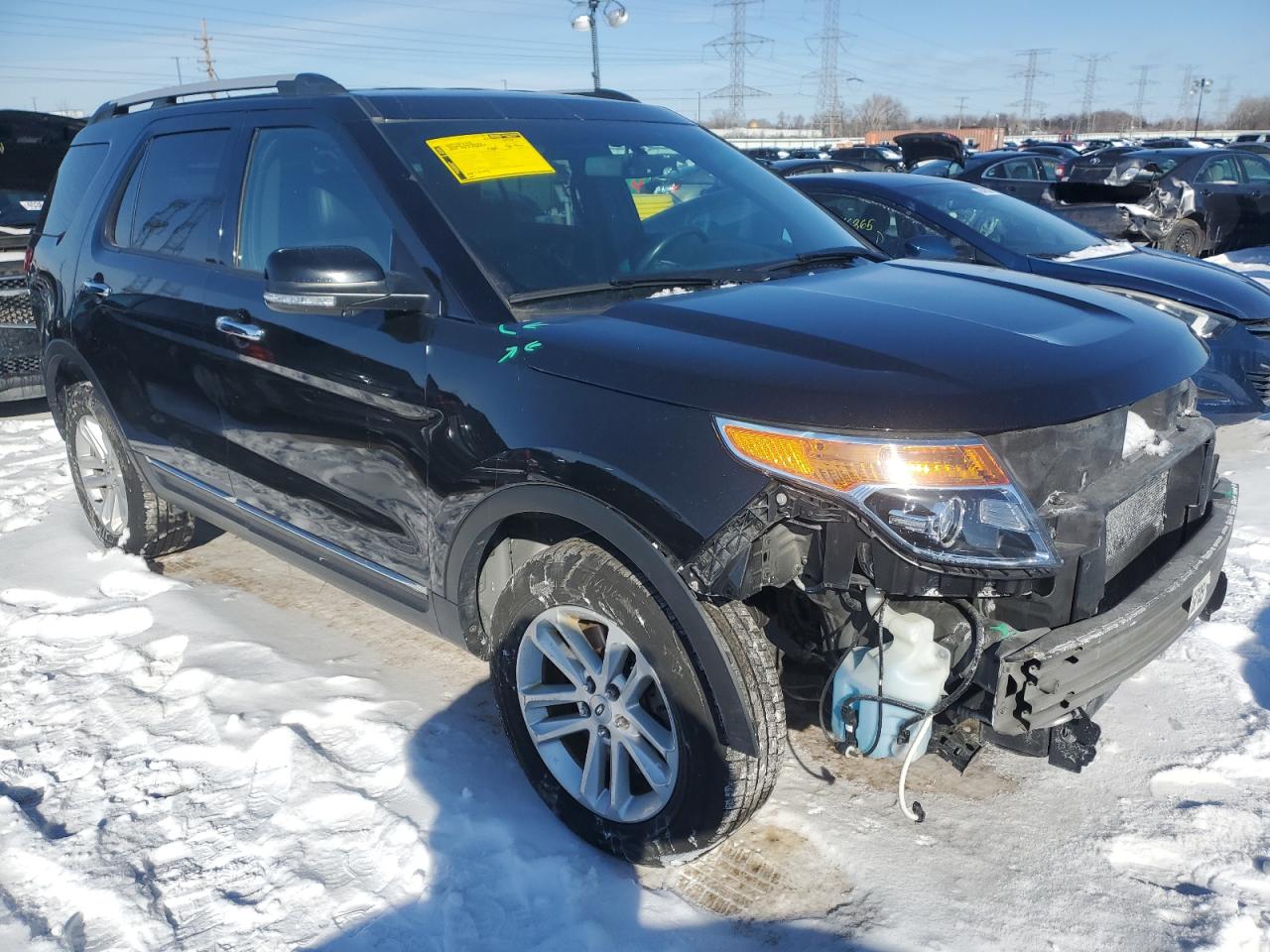2014 Ford Explorer VIN 1FM5K8D88EGC47470 Copart auction photo, front end / minor dent/scratches damage thumbnail 4