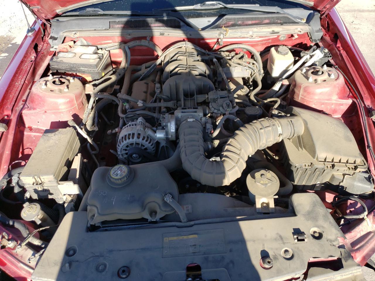 2007 Ford Mustang VIN 1ZVFT80NX75264719 Copart auction photo, front end / side damage thumbnail 11