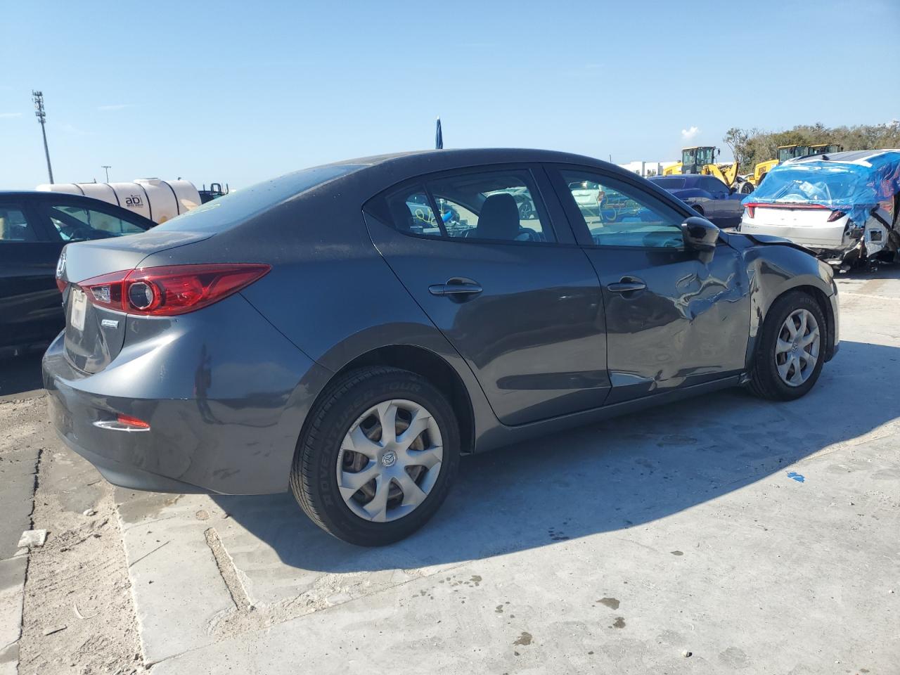 2015 Mazda 3 VIN JM1BM1T77F1247420 Copart auction photo, front end / side damage thumbnail 3
