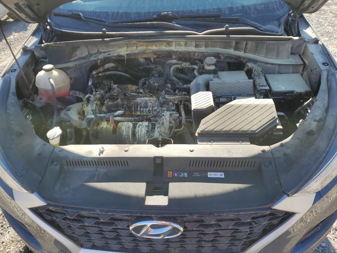 2021 Hyundai Tucson VIN KM8J3CAL0MU408689 Copart auction photo, burn - engine damage thumbnail 12