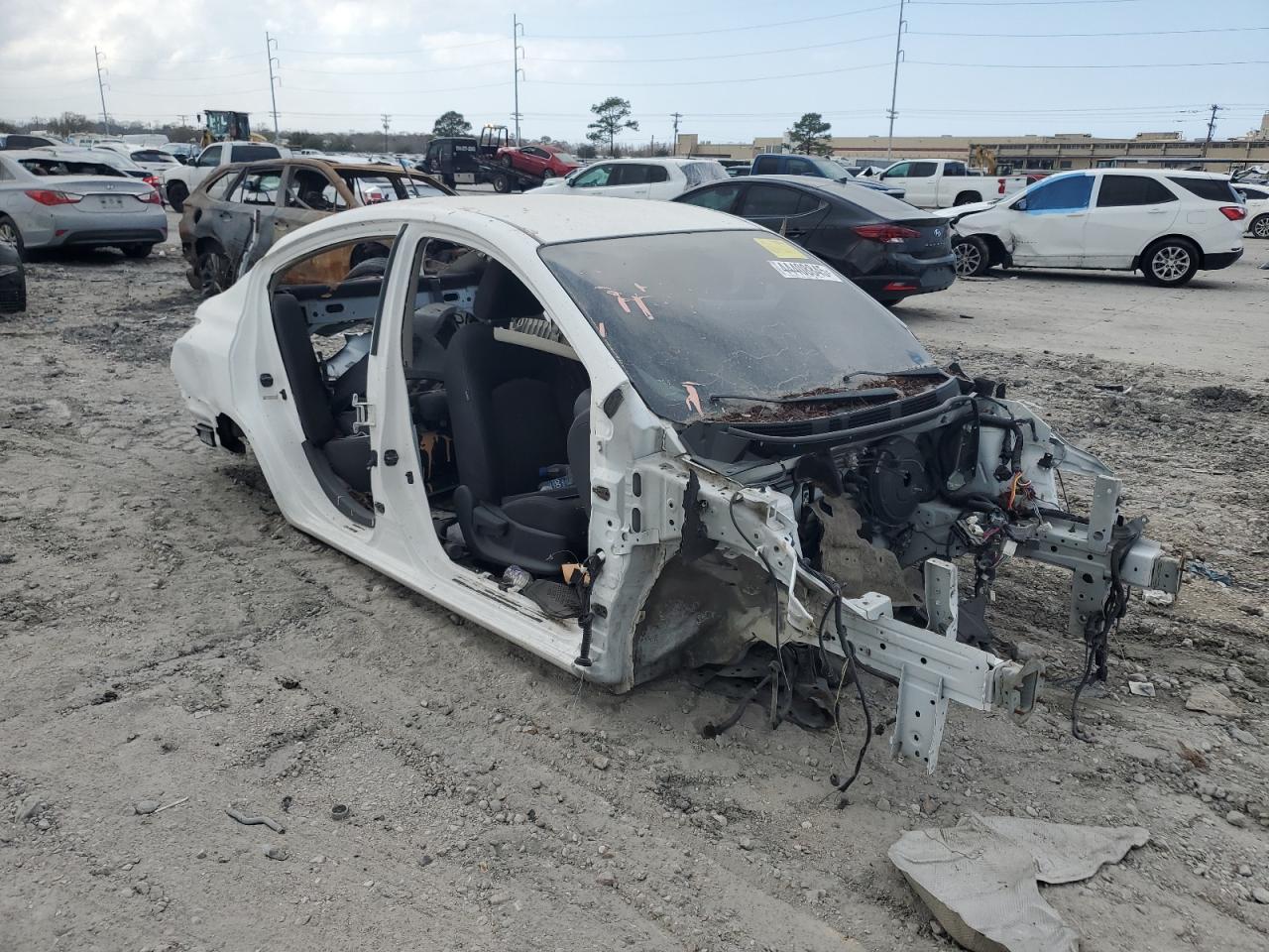 2019 Nissan Versa VIN 3N1CN7AP1KL880234 Copart auction photo, stripped damage thumbnail 4