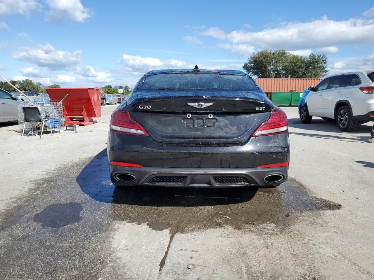 2019 Genesis G70 VIN KMTG34LE4KU034332 Copart auction photo, top/roof / minor dent/scratches damage thumbnail 6