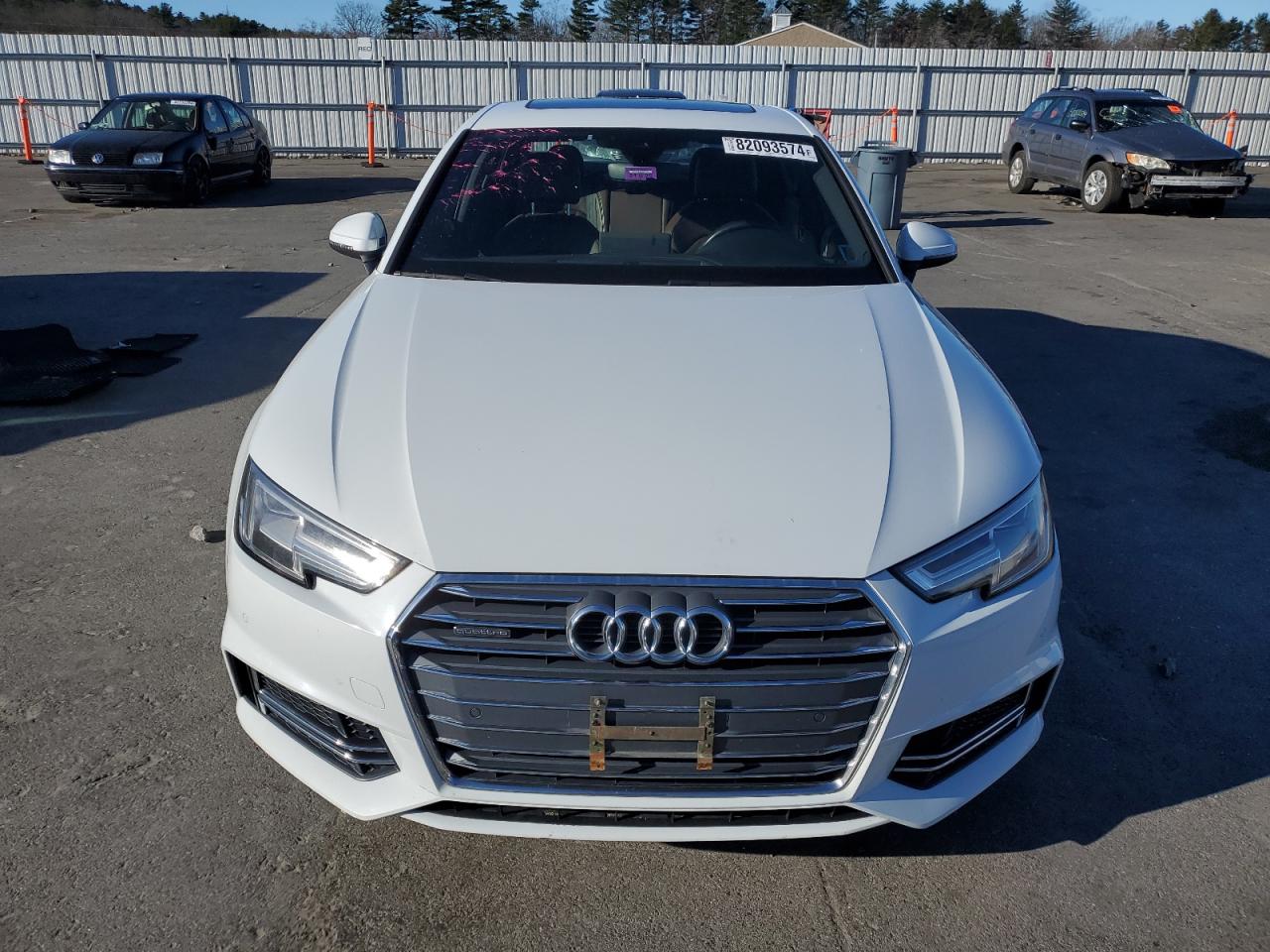 2017 Audi A4 VIN WAUENAF44HN016284 Copart auction photo, front end / side damage thumbnail 5