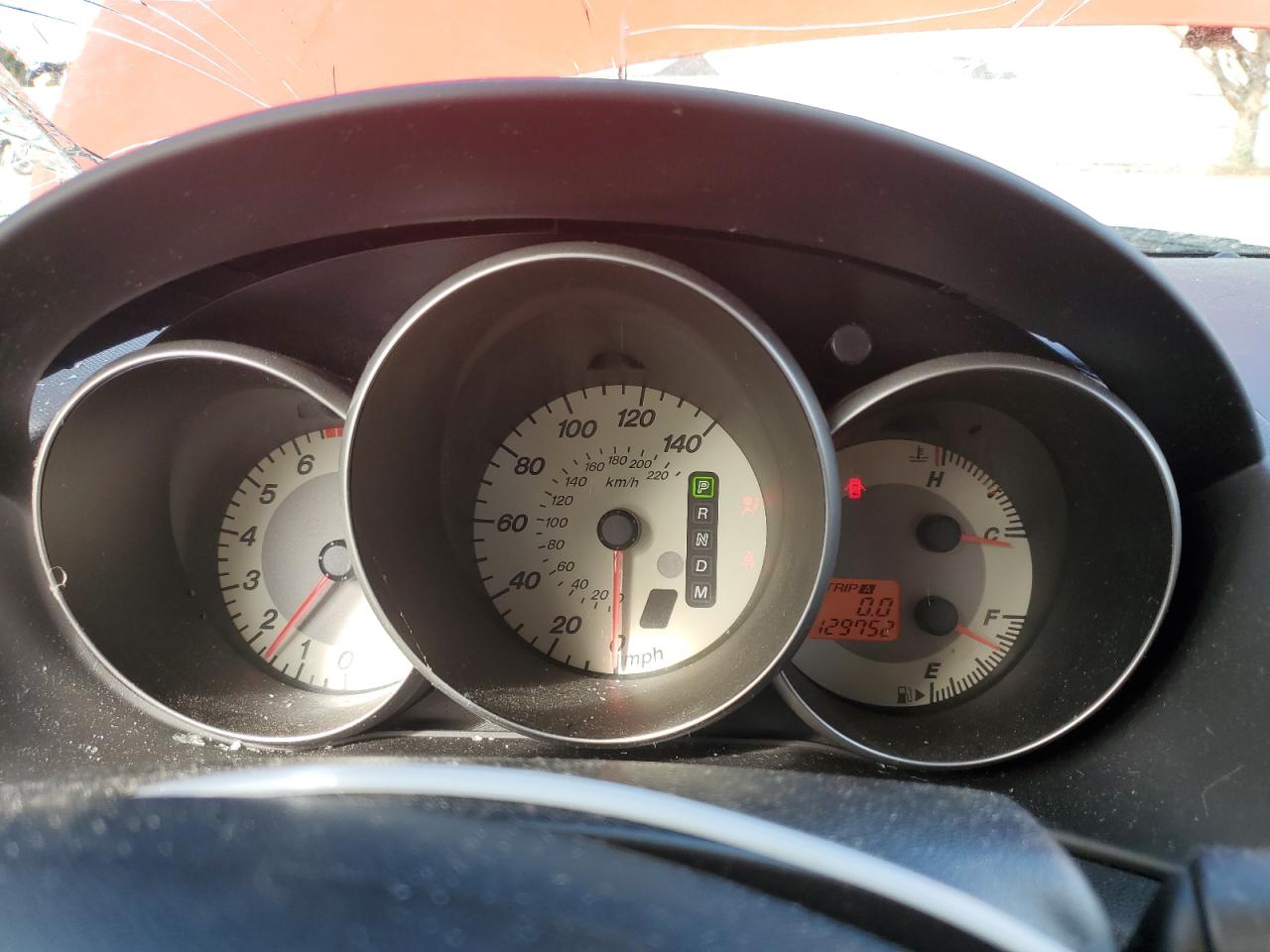 2007 Mazda 3 VIN JM1BK32F771687858 Copart auction photo, side / top/roof damage thumbnail 9