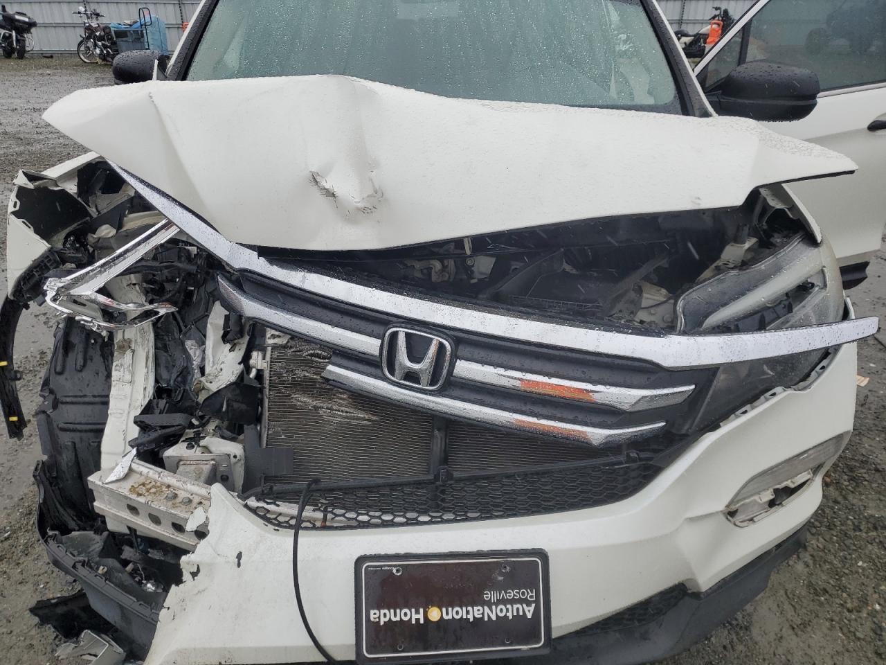 2016 Honda Pilot VIN 5FNYF5H13GB007984 Copart auction photo, front end damage thumbnail 12