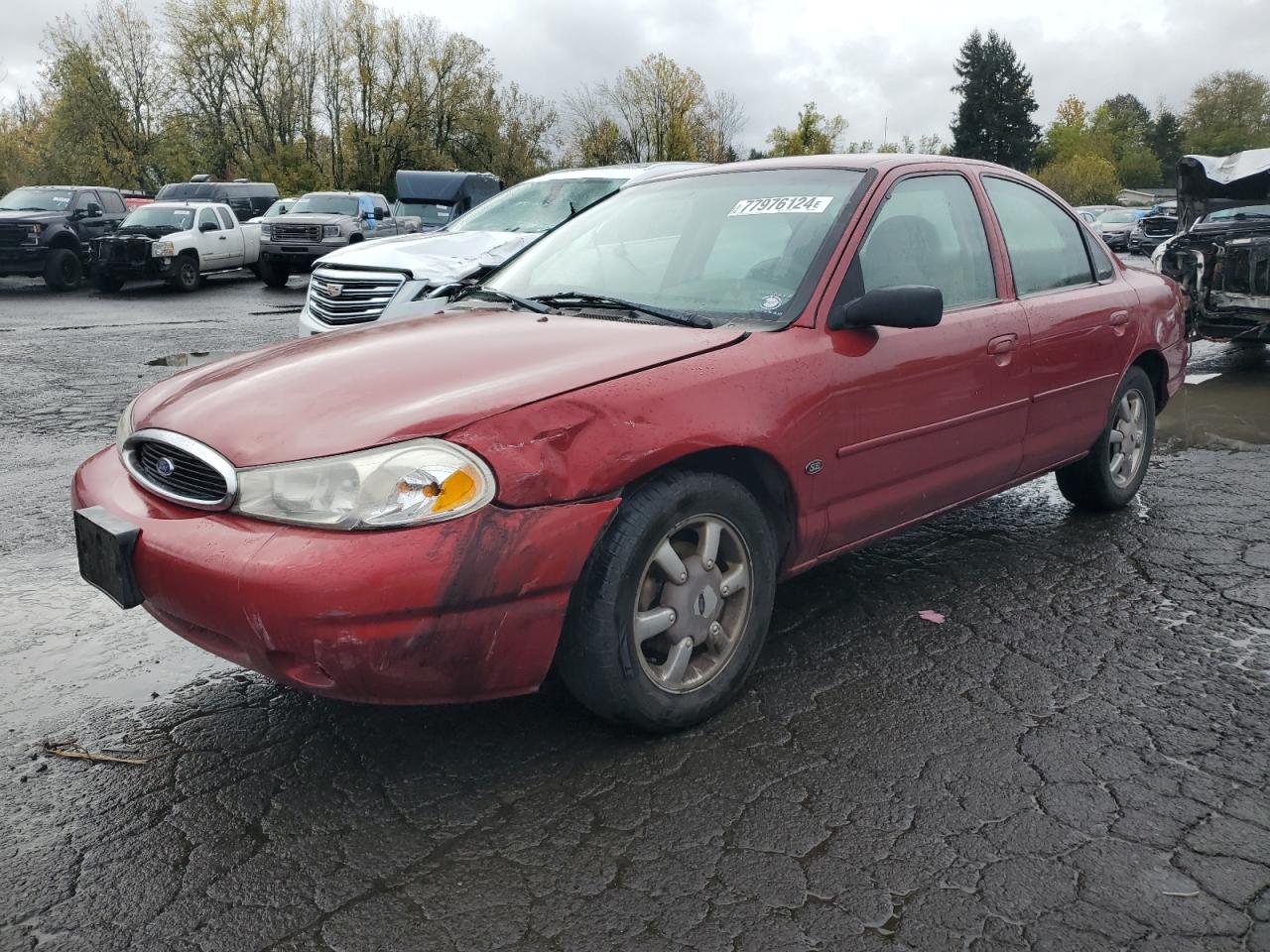 2000 Ford Contour VIN 1FAFP6636YK142708 - Copart auction photo