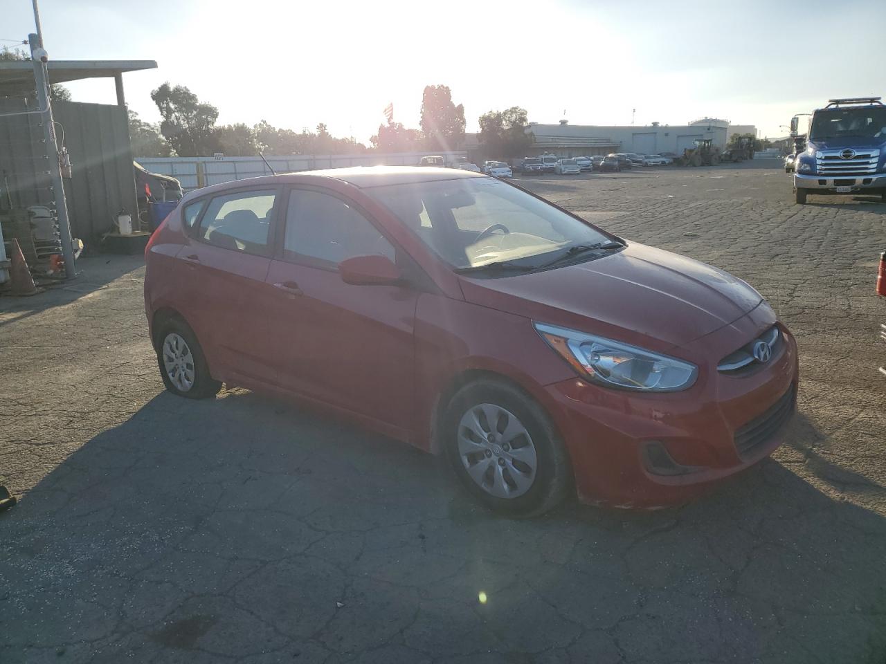 2017 Hyundai Accent VIN KMHCT5AE1HU326241 Copart auction photo, vandalism damage thumbnail 4