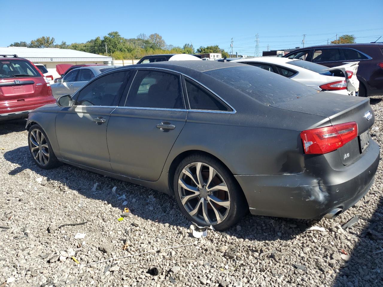 2014 Audi A6 VIN WAUGFAFC5EN013225 Copart auction photo, front end / rear end damage thumbnail 2