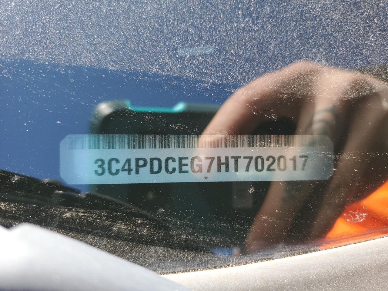 2017 Dodge Journey VIN 3C4PDCEG7HT702017 Copart auction photo, all over damage thumbnail 13