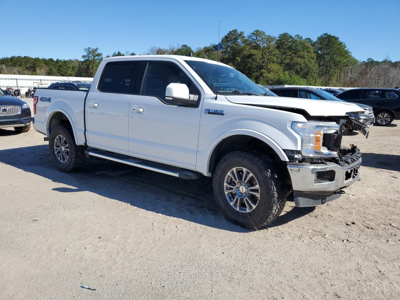2019 Ford F-150 VIN 1FTEW1E55KFB11741 Copart auction photo, front end / side damage thumbnail 4
