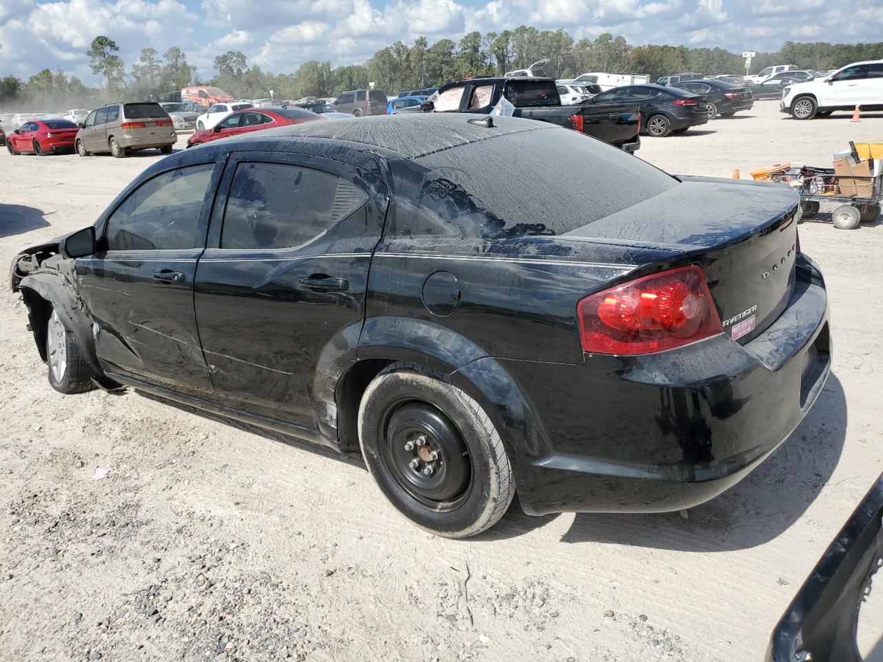 2012 Dodge Avenger VIN 1C3CDZAB8CN216342 Copart auction photo, front end / side damage thumbnail 2