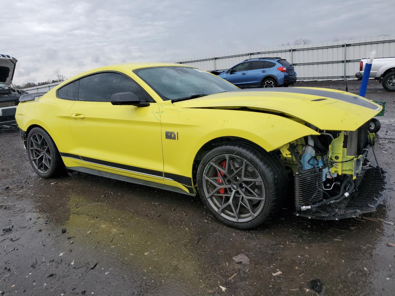 2021 Ford Mustang VIN 1FA6P8R09M5552053 Copart auction photo, rear end / front end damage thumbnail 4