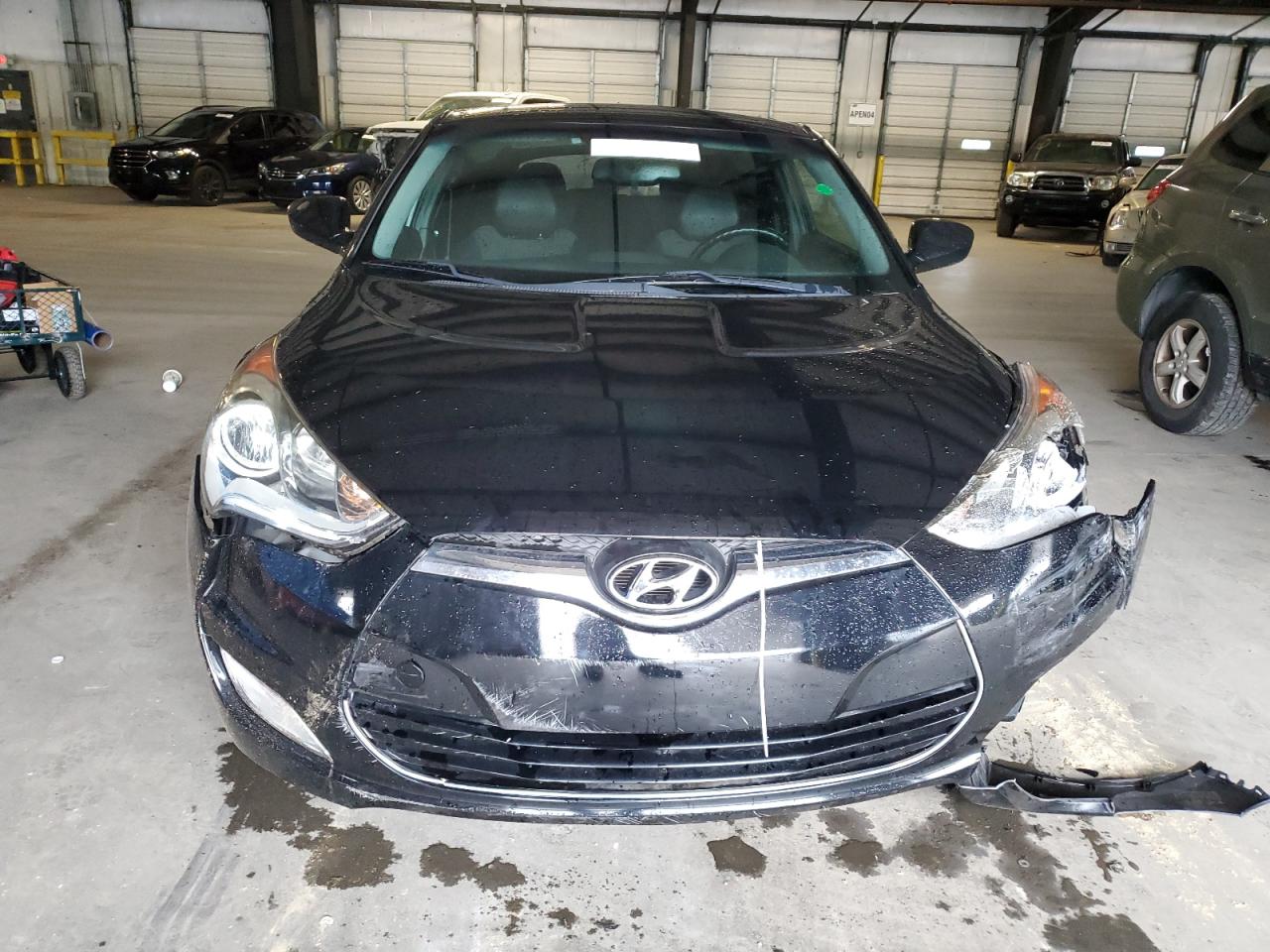 2012 Hyundai Veloster VIN KMHTC6AD1CU054411 Copart auction photo, front end damage thumbnail 5