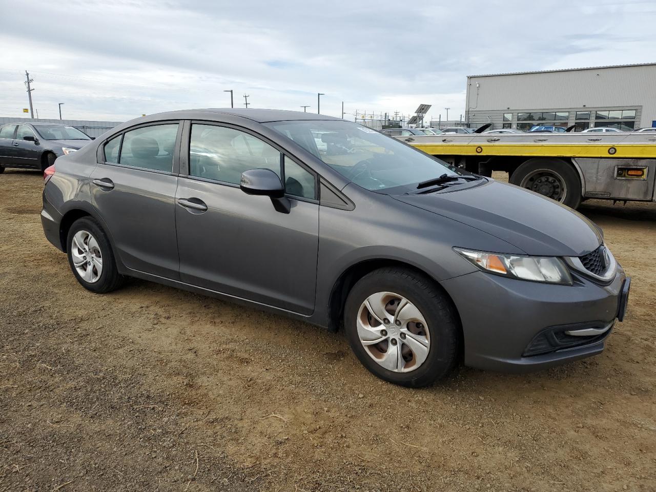 2013 Honda Civic VIN 2HGFB2F55DH524430 Copart auction photo, side damage thumbnail 4