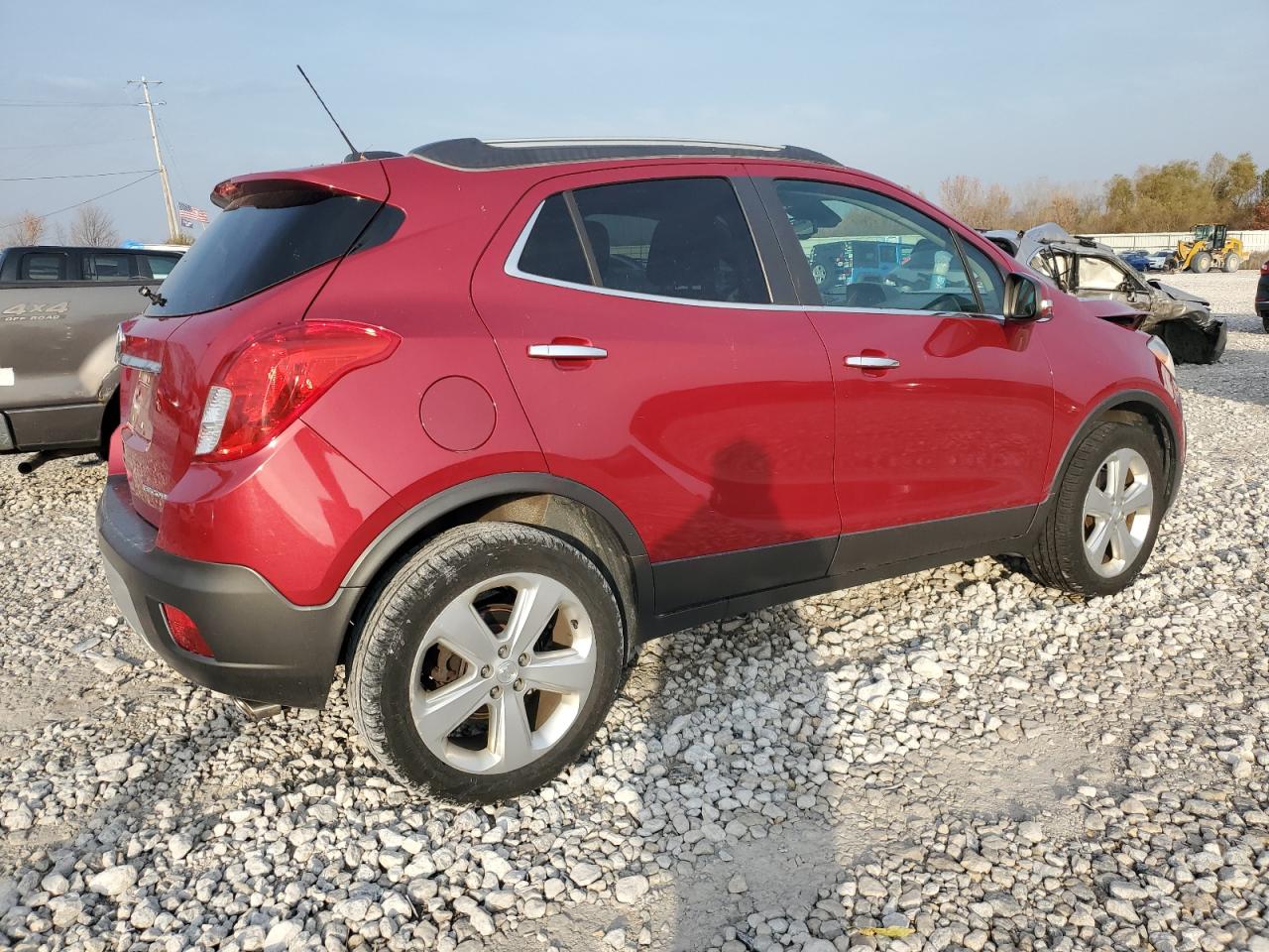 2015 Buick Encore VIN KL4CJFSB7FB130067 Copart auction photo, front end damage thumbnail 3