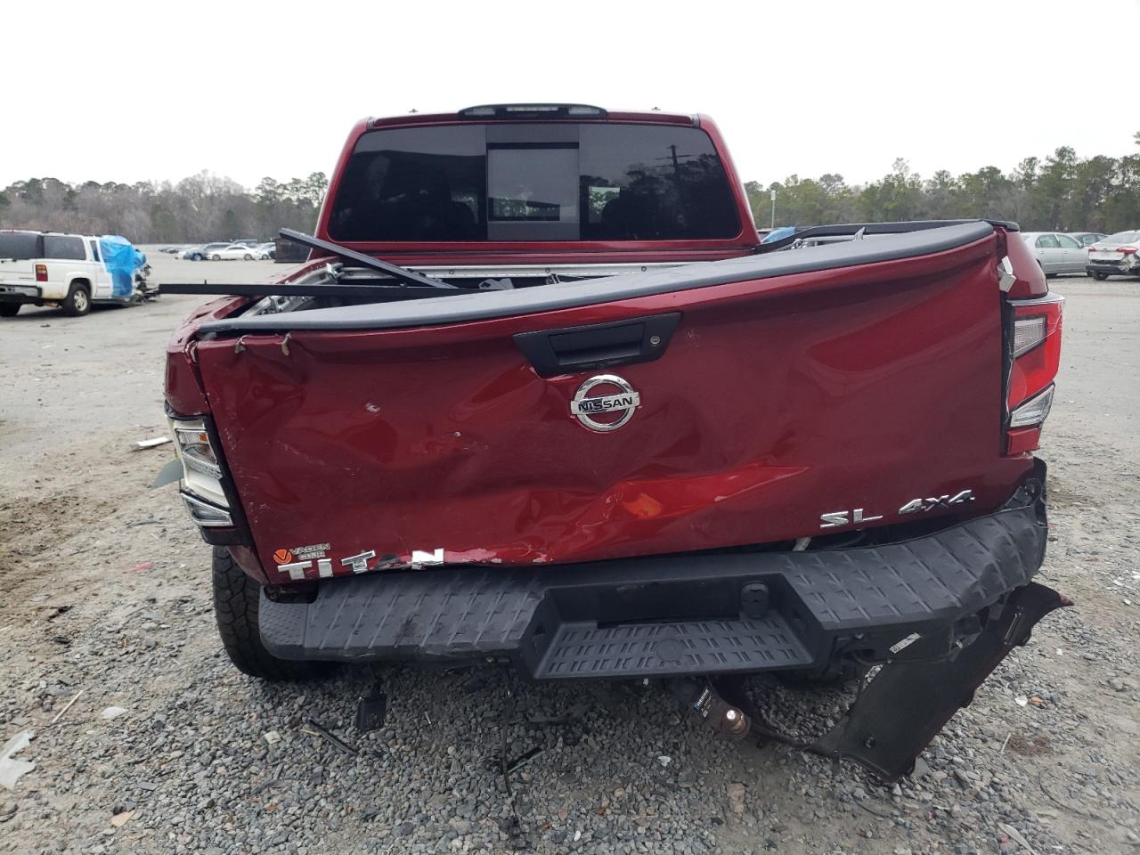 2021 Nissan Titan VIN 1N6AA1ED0MN512804 Copart auction photo, rear end damage thumbnail 6