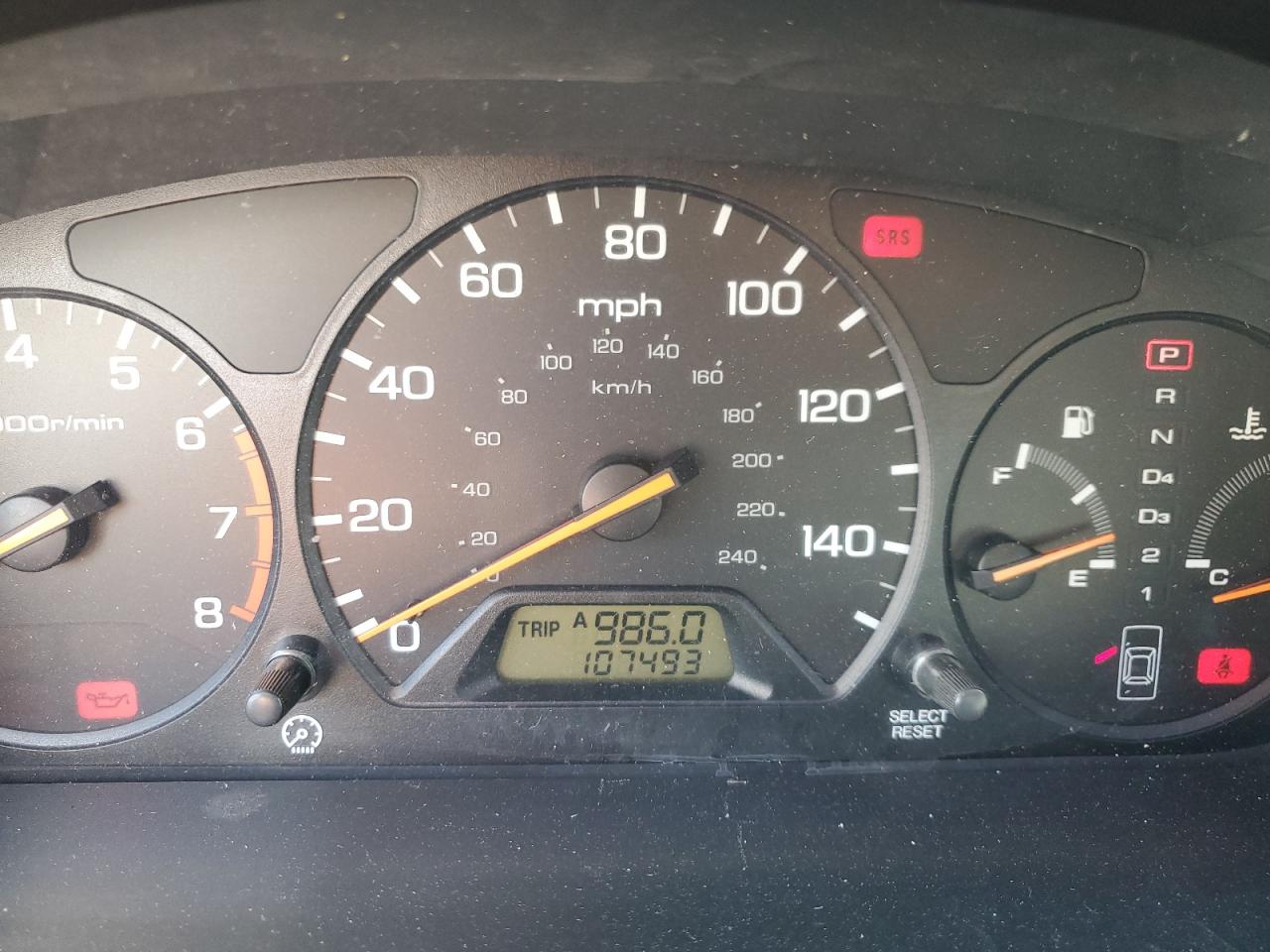 2000 Honda Accord VIN 1HGCG5648YA135203 Copart auction photo, front end / side damage thumbnail 9