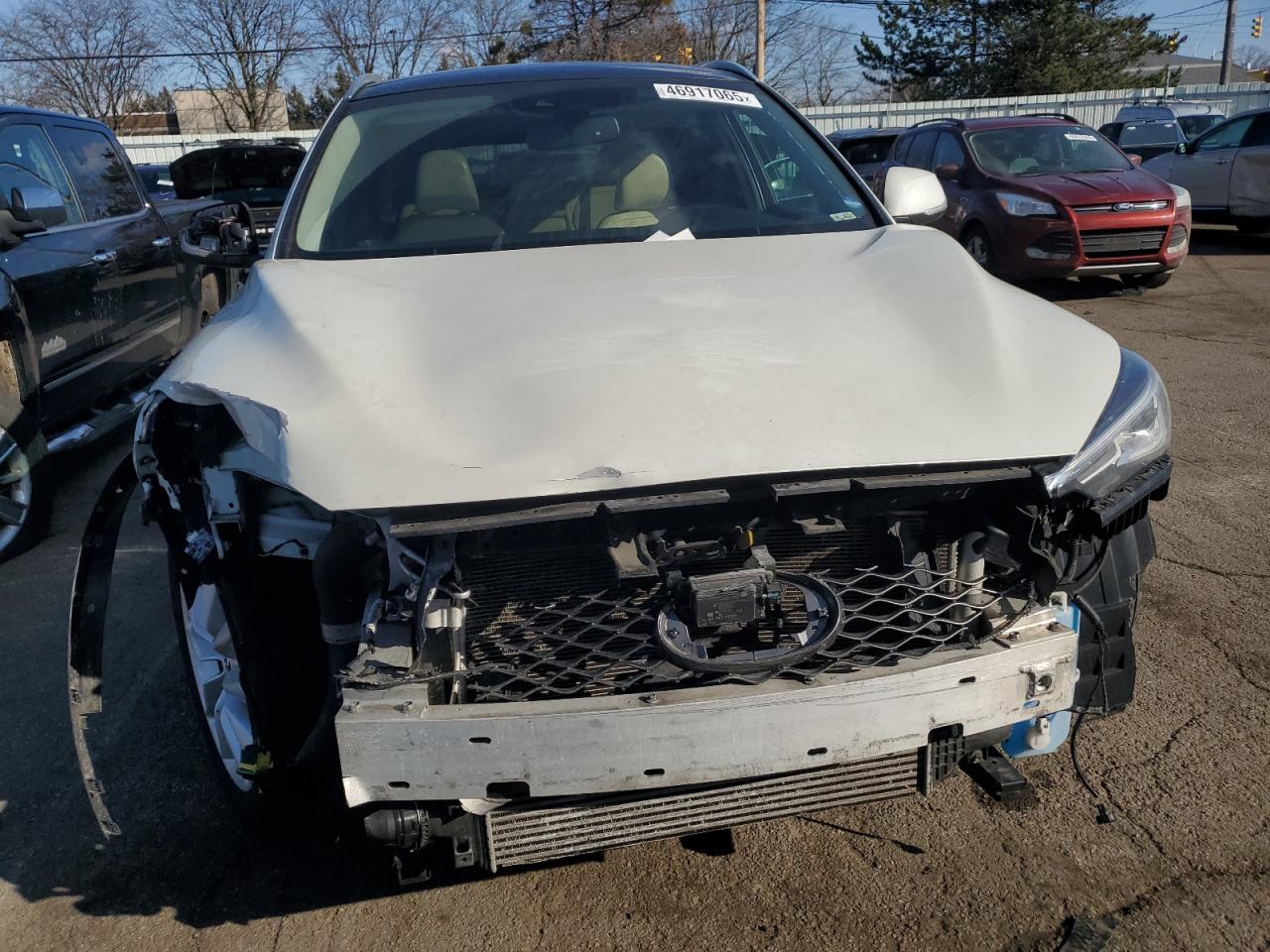 2019 Infiniti QX50 VIN 3PCAJ5M36KF115418 Copart auction photo, front end damage thumbnail 5
