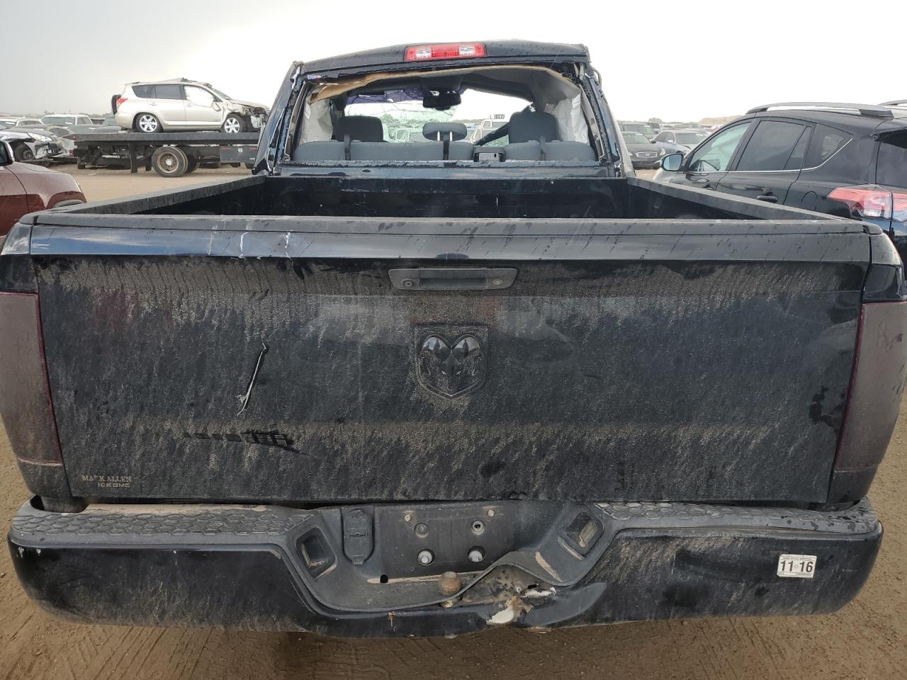 2014 RAM 1500 VIN 1C6RR6FG8ES456061 Copart auction photo, all over damage thumbnail 6