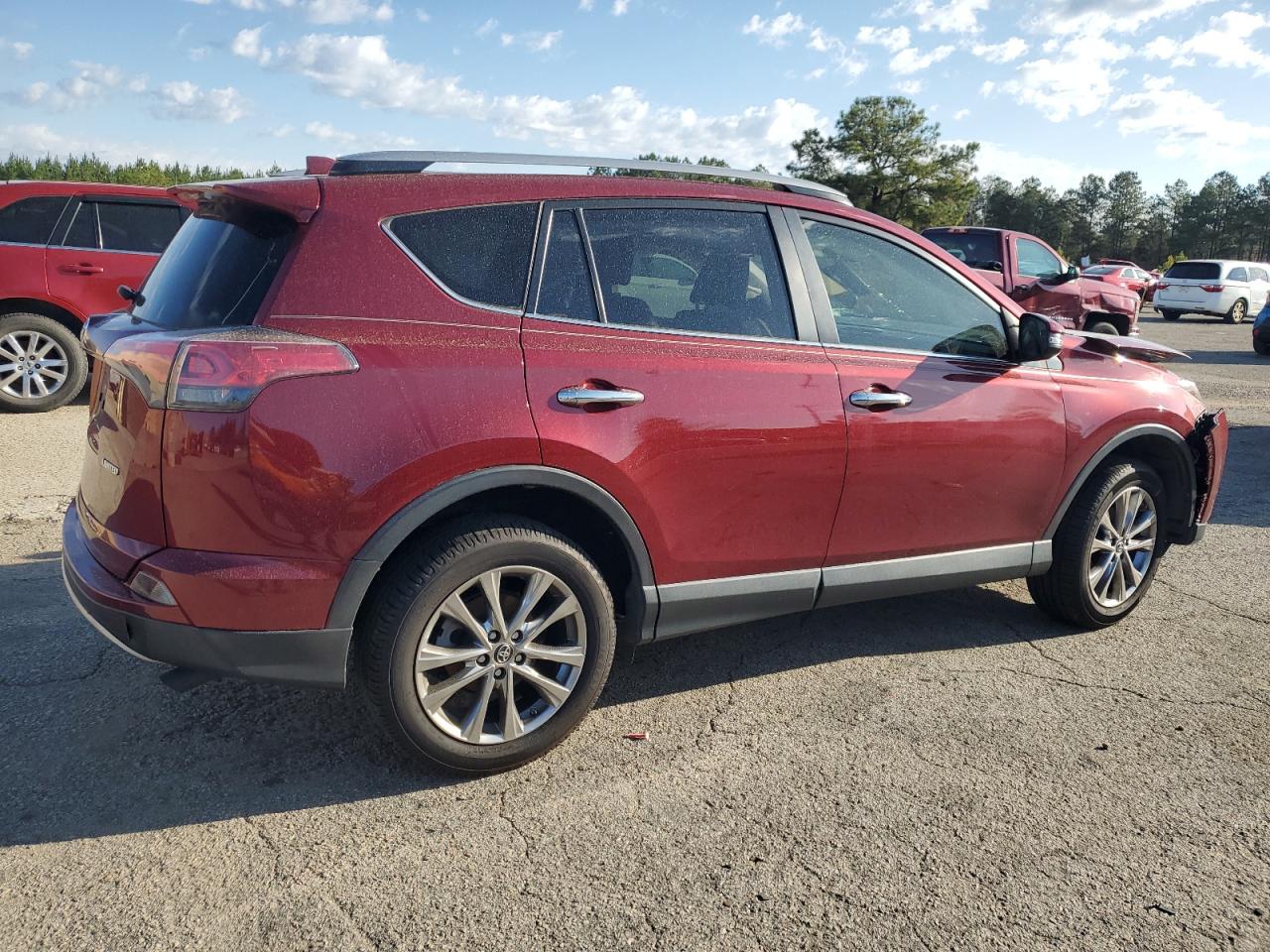 2018 Toyota RAV 4 VIN JTMYFREVXJD121929 Copart auction photo, front end / side damage thumbnail 3