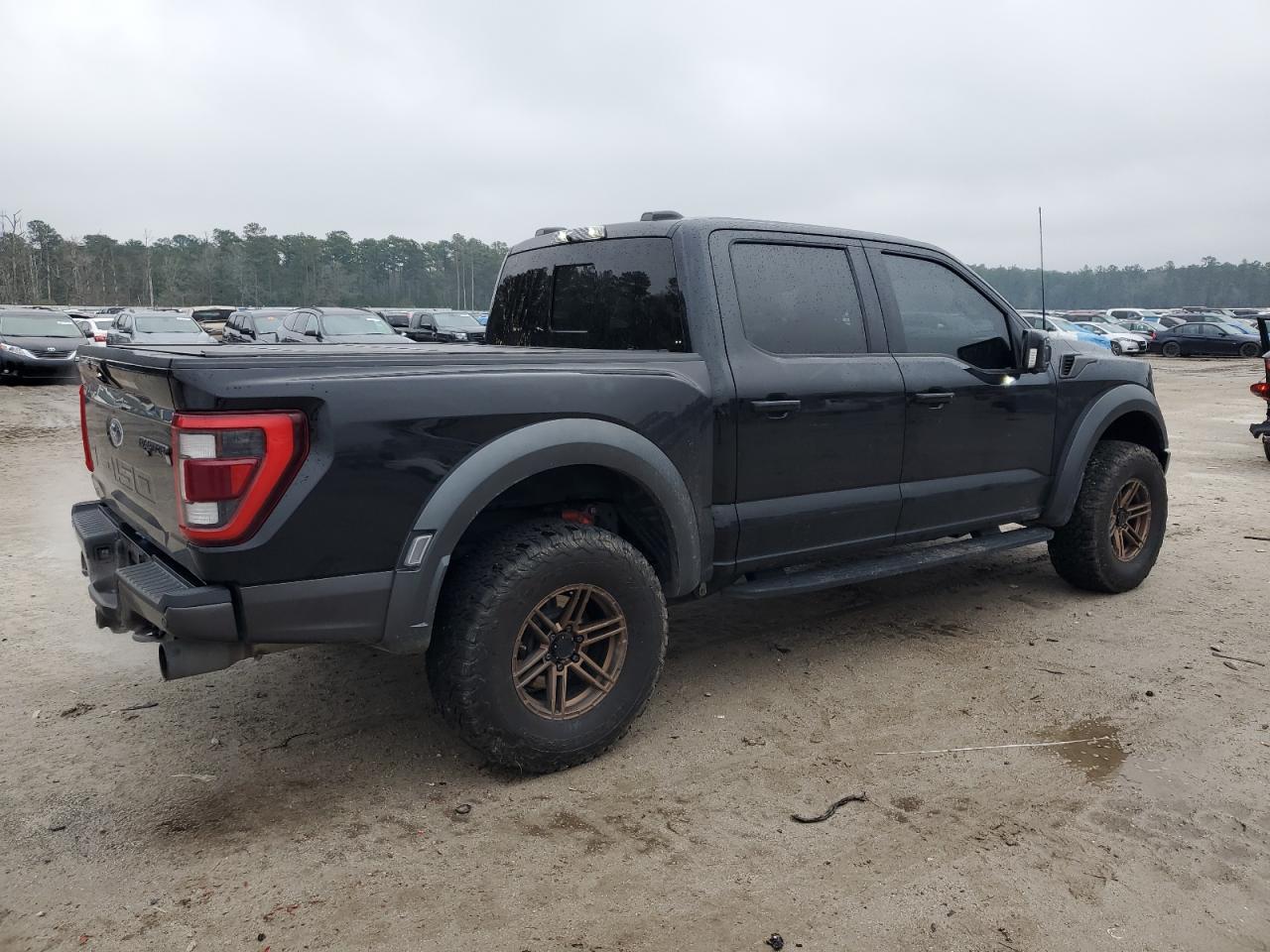 2022 Ford F-150 VIN 1FTFW1RG2NFB76535 Copart auction photo, front end / side damage thumbnail 3