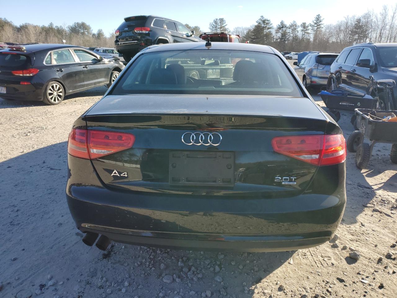 2013 Audi A4 VIN WAUBFAFL2DN043436 Copart auction photo, all over damage thumbnail 6