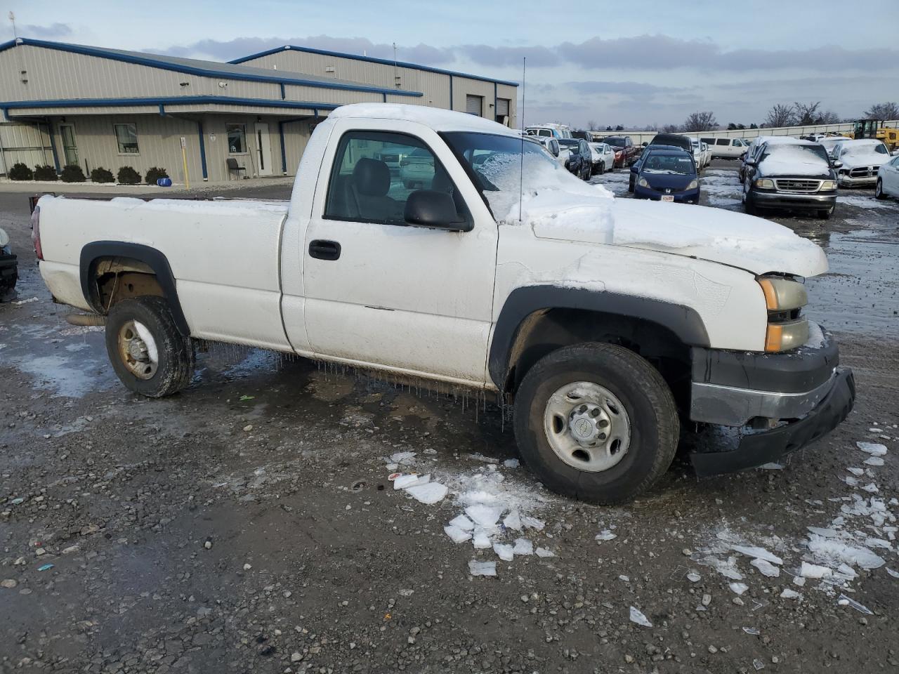 2007 Chevrolet Silverado VIN 1GCHC24UX7E156370 Copart auction photo, all over damage thumbnail 4